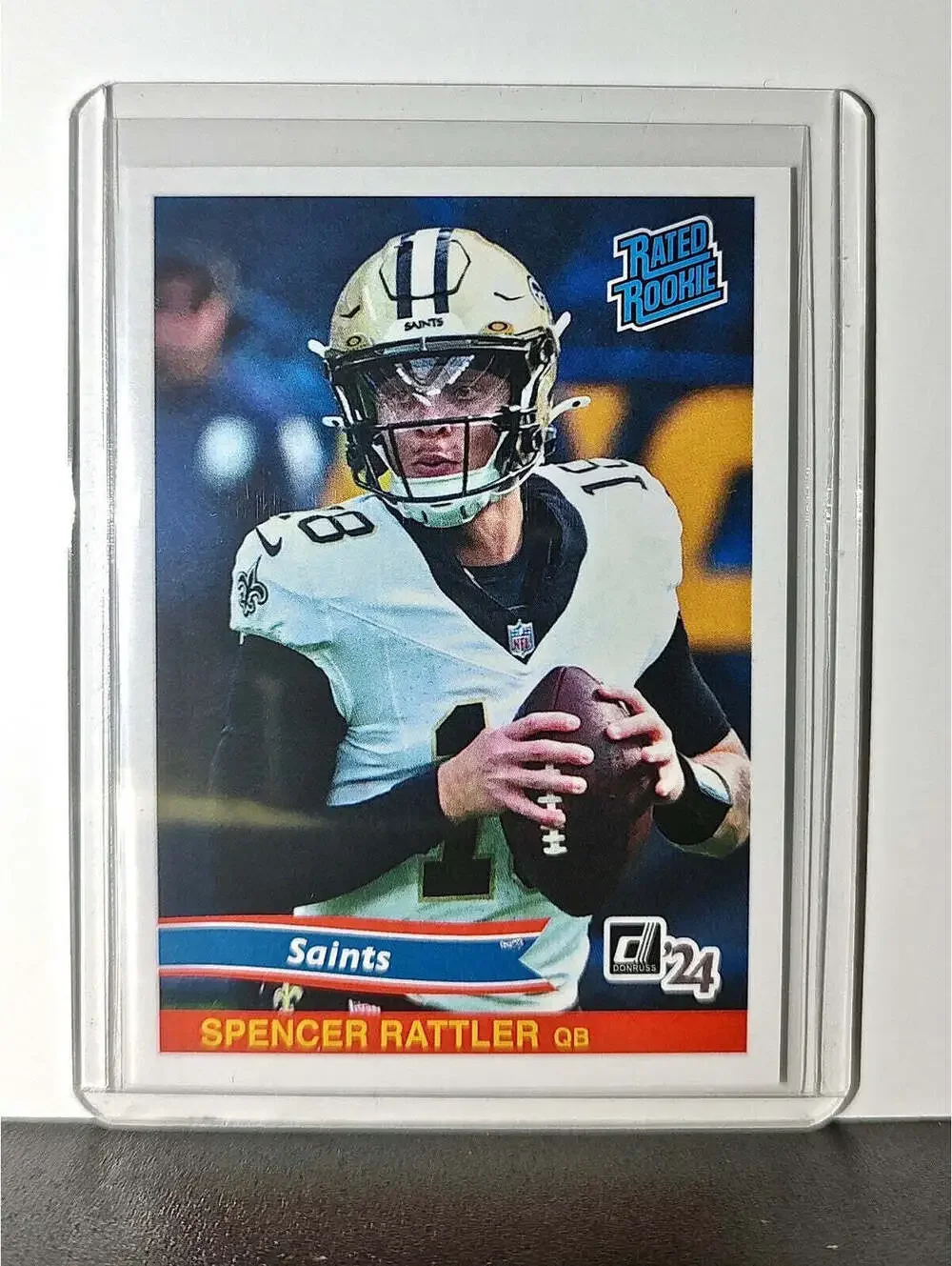 Spencer Rattler Rookie 2024 Panini Rated Rookie Retro NFL #5 Saints 1 of 890